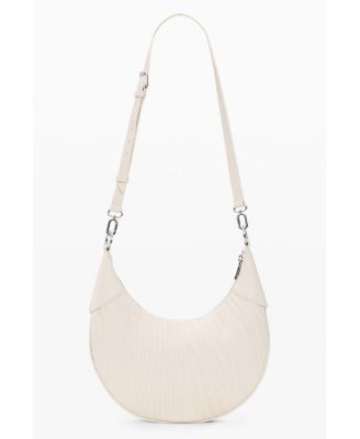 Women's Medium oval bag with embossing