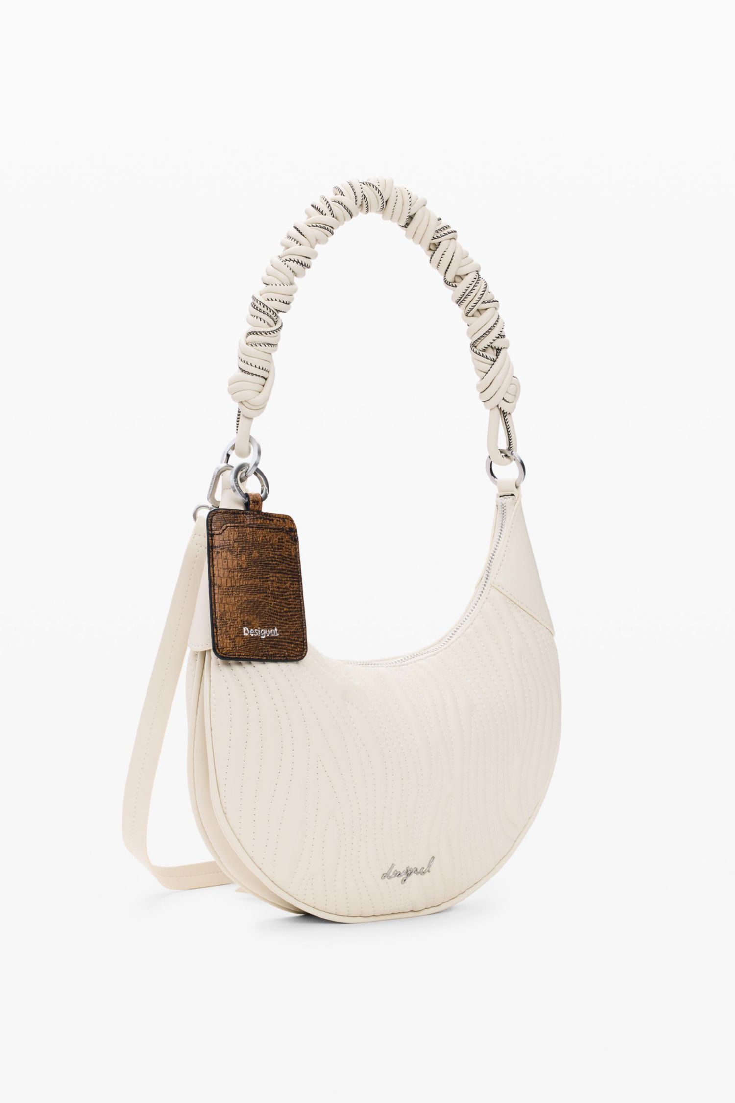 Women's Medium oval bag with embossing