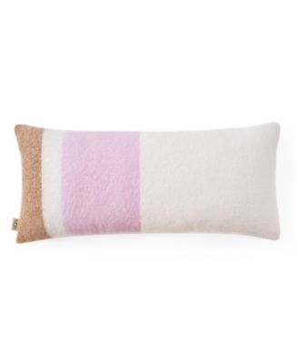 Simona Faux Mohair Bolster Decorative Pillow, 14" x 36"