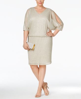 Plus size blouson dress best sale