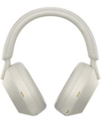 WH-1000XM5-SILVER Wireless Over-Ear Noise Canceling Headphones - Silver with 3 Year Amber Protection Plan (2022)