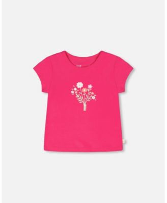 Baby Girls Cotton Jersey T-Shirt Pink