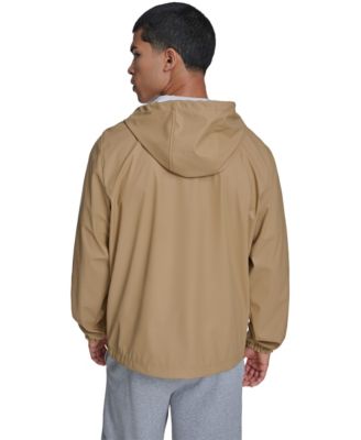 Men's Rubberized Hooded Rain Jacket