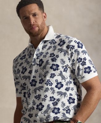 Men's Big & Tall Tropical Print Polo Shirt