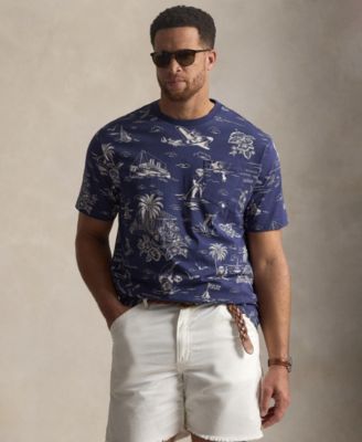 Men's Big & Tall Short-Sleeve Polo Bear Jersey T-Shirt