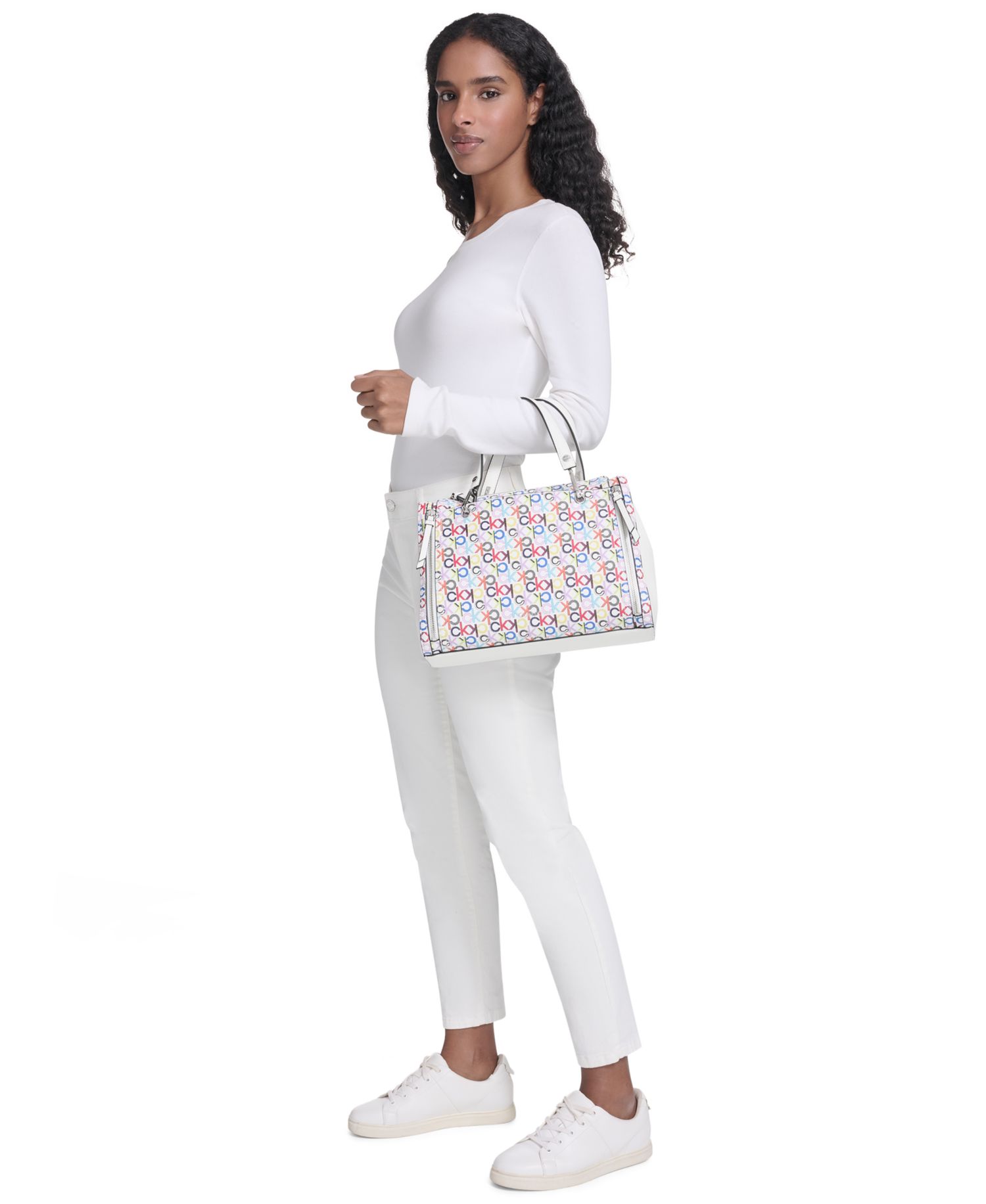 Garnet Signature Triple Compartment Top Zipper Satchel