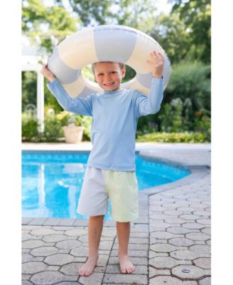 Big Boys Stripe Seersucker Swim Trunk