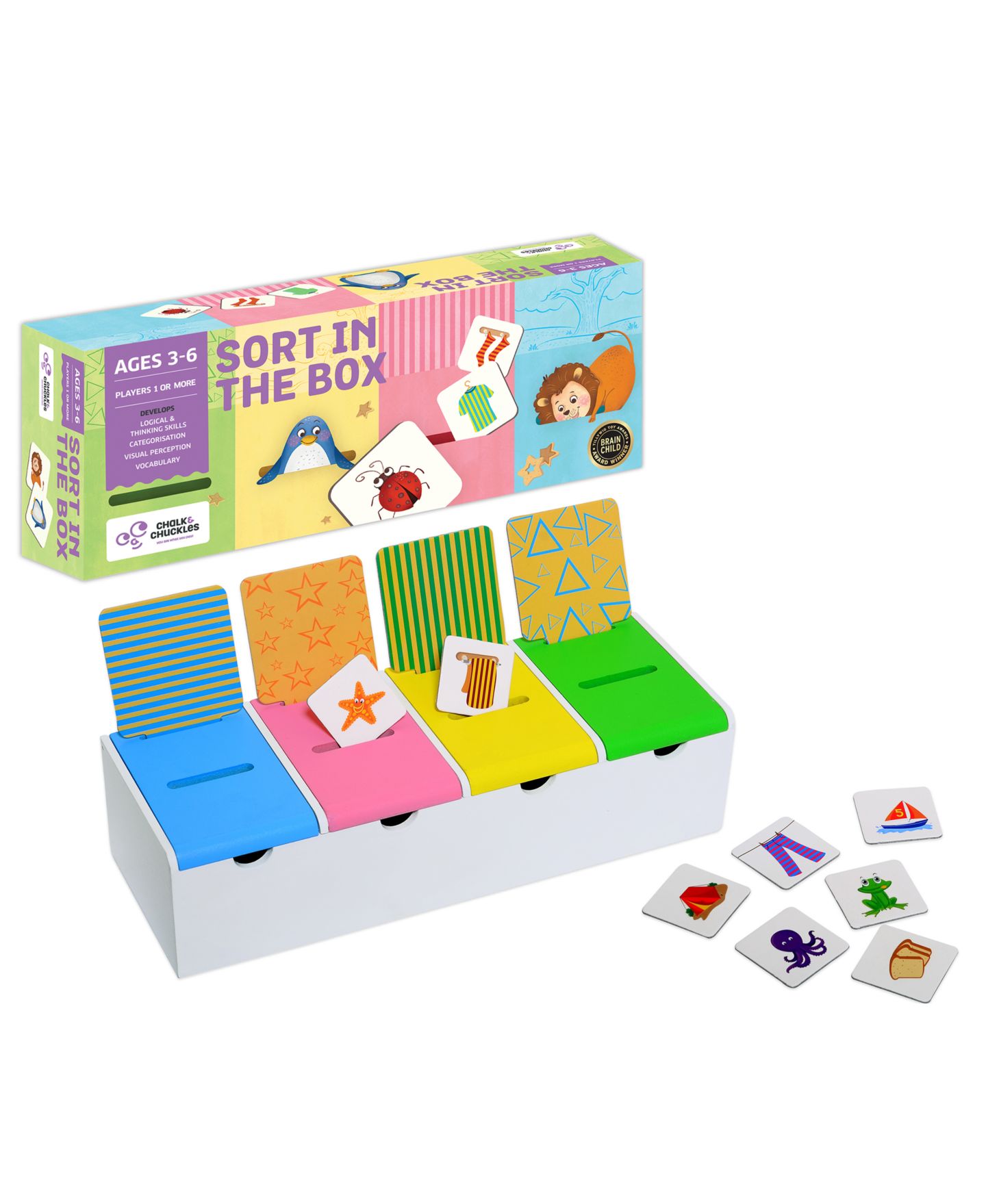 Детская игрушка Chalk & Chuckles Sort in the box — фото 1
