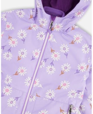 Big Girls 3-in-1 Two-Piece Mid-Season Outerwear Set Print