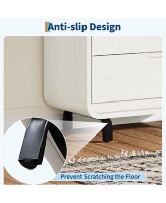 5 Drawers Dresser for Bedroom, 48" Tall Modern Wooden Clothes Dresser with Large Wood Storage, Chest of Drawers for Living Room, Hallway