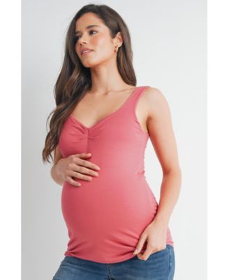 Maternity Sweetheart Neckline Tank Top