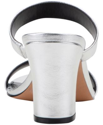 Women's Jessey Leather Slip-On Block Heel Dress Sandals