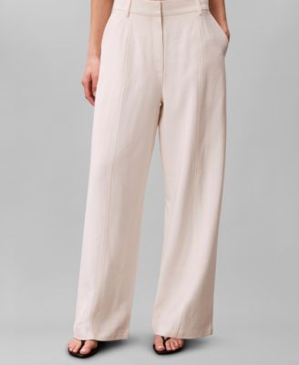 Women's Textured High Rise Pants