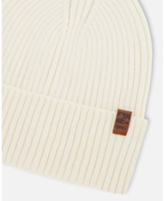Kids Unisex Knit Hat Off White - Toddler|Child