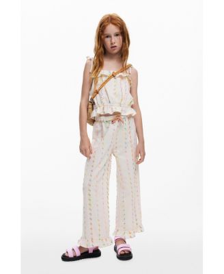 Girls Girls's Long trousers with pompoms