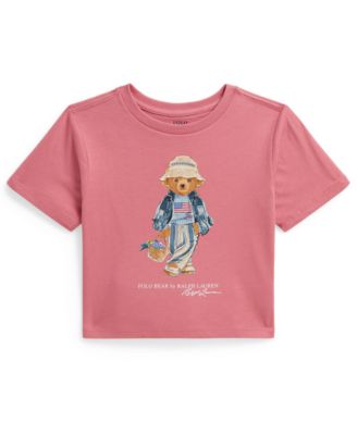 Girls' 2-6X Polo Bear Crewneck Jersey Boxy T-Shirt