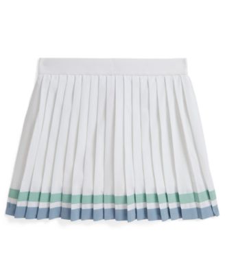 Girls' 7-16 Striped Pleated Pull-On Skort