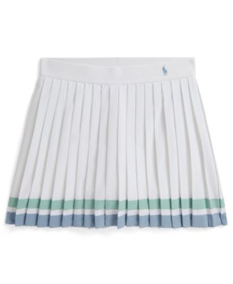Girls' 7-16 Striped Pleated Pull-On Skort