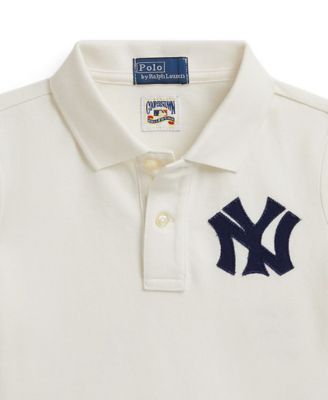 Girls' 2T-6X Two-Button Placket Yankees Polo Shirt