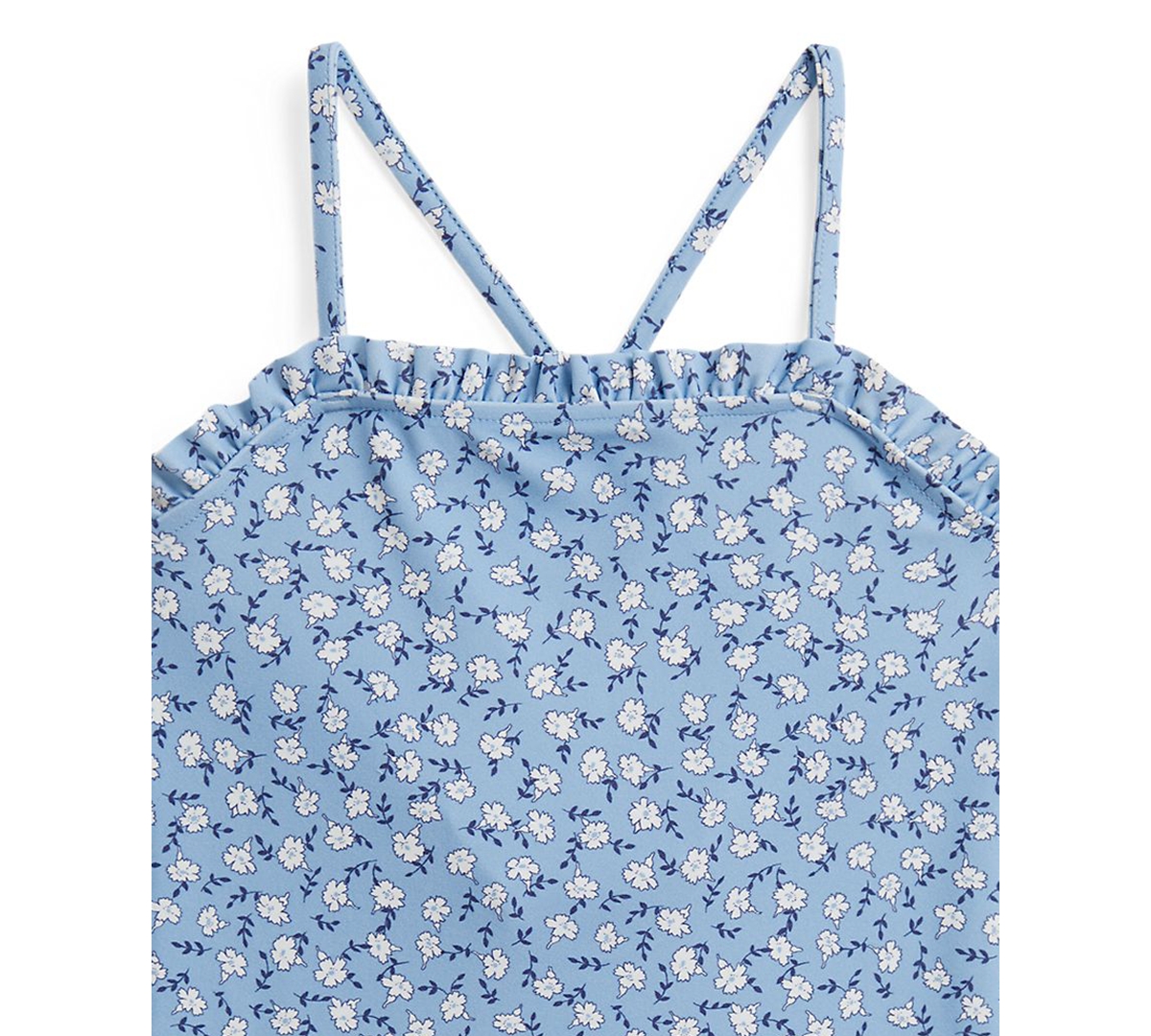 Polo Ralph Lauren Girls' 2T-6X Floral Ruffled One-Piece Swimsuit