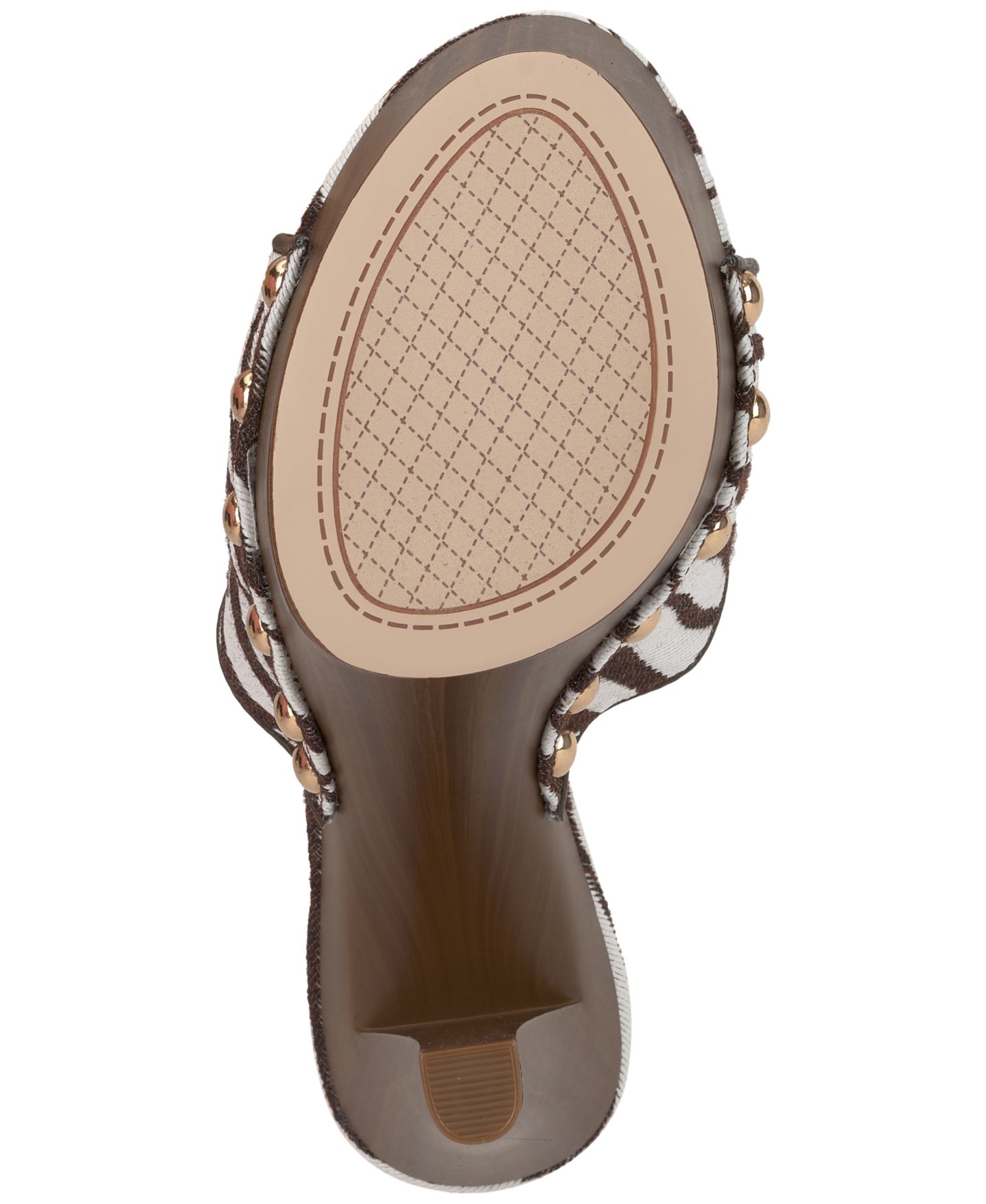 Женские сандалии Jessica Simpson Cynlia Platform Slip-On, цвет: Слоновая кость / Коричневый зебра — фото 5