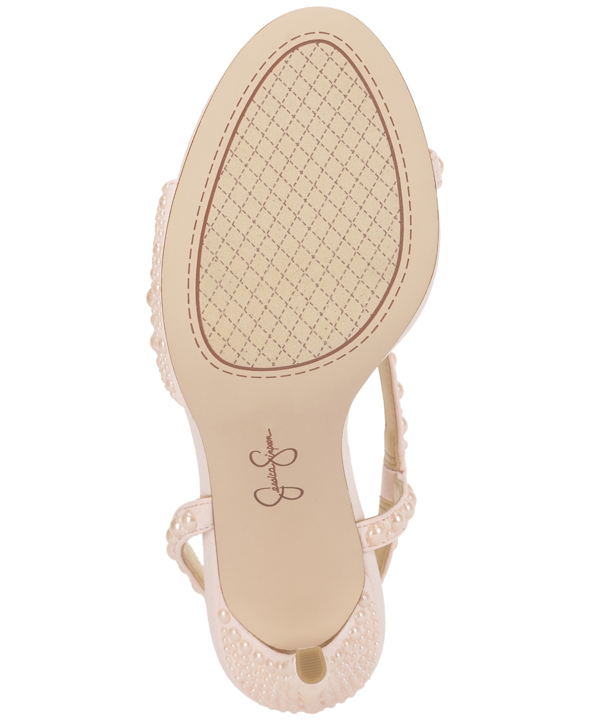 Jessica Simpson Women's Jaycin Barely-There Round Toe Embellished Sandals