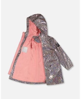 Toddler Girls Rain Coat and Hat Set Animal Print - Toddler|Child
