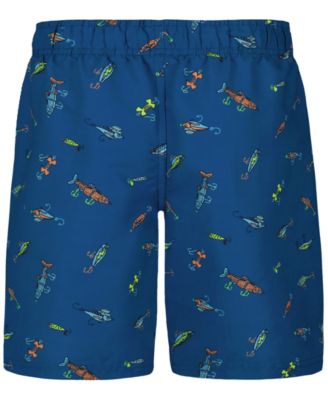 Boys' 8-20 Patterned Printed Swim Trunks