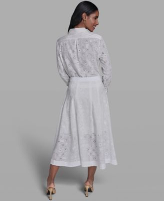 Women's Collared Long-Sleeve Blouse