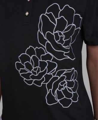 Women's Short-Sleeve Collared Blouse