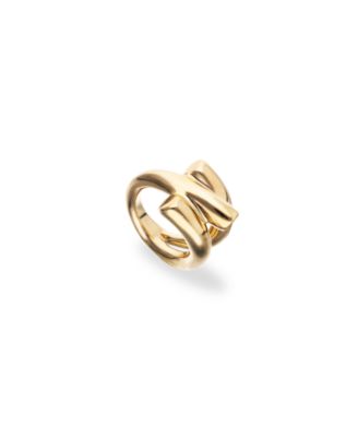 18K Gold Alloy Ring in the Shape of a Tube