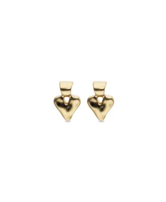 18K Gold Plated Heart Shaped Earrings