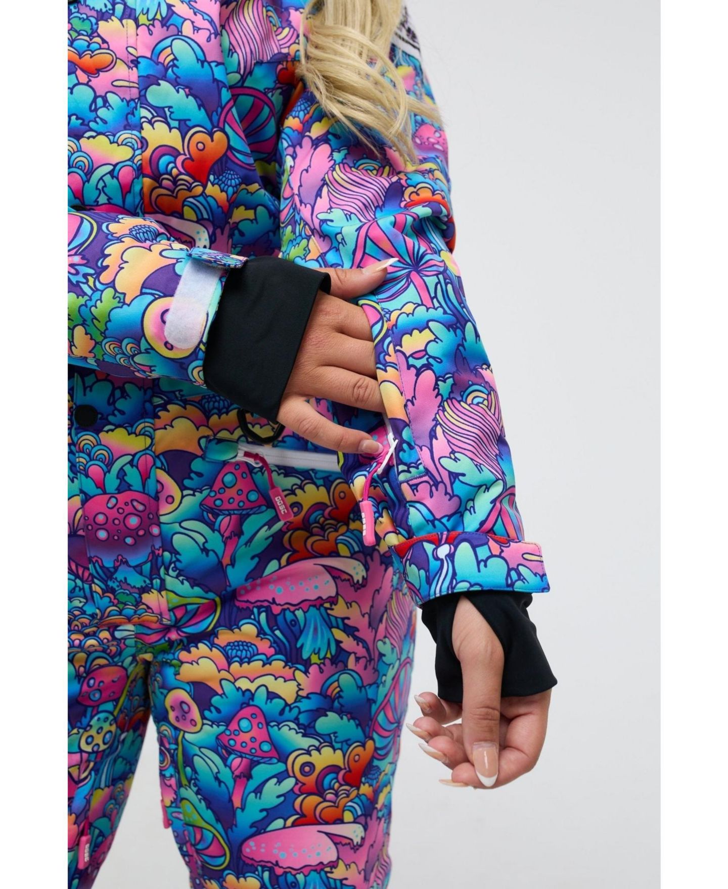 OOSC Women's High Ski Suit, цвет: Geometric Pattern. — фото 4