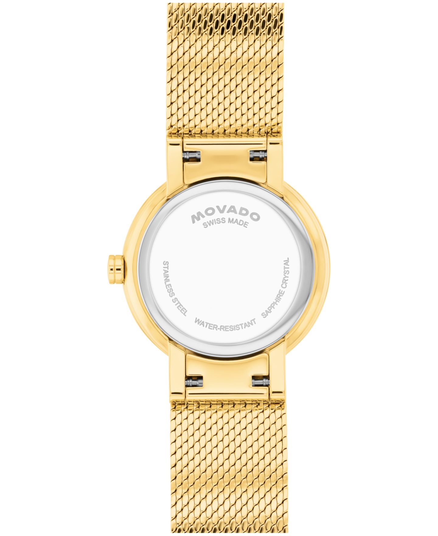 Женские часы Movado Museum Velura Lab Grown Diamond Swiss Quartz Light Yellow Pvd Steel Watch, 25mm — фото 3