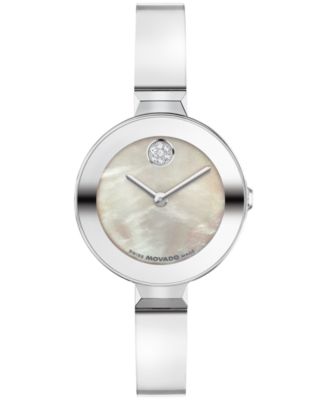 Women's Bold Bangle Swiss Quartz Stainless Steel Watch, 28mm