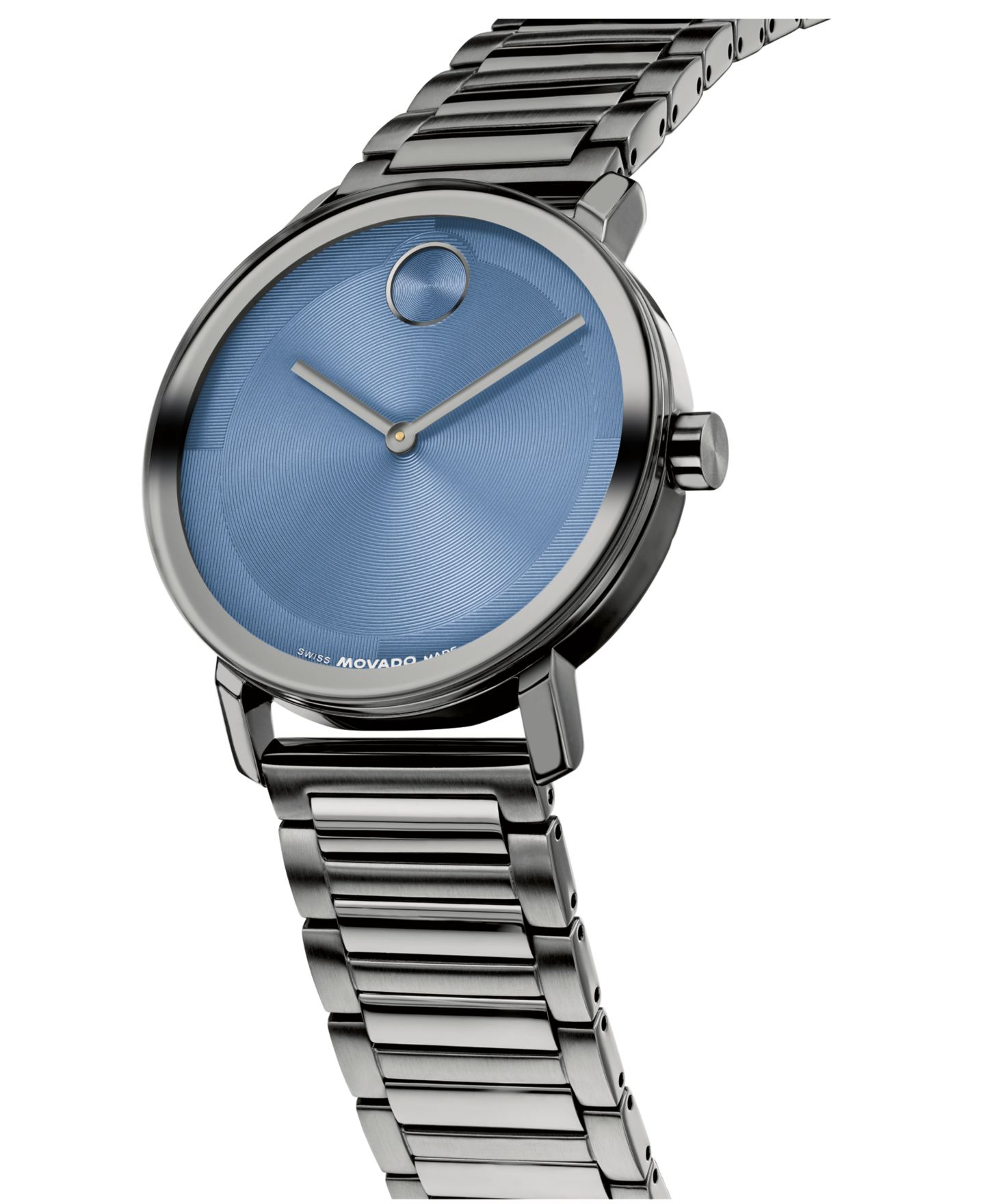 Мужские часы Movado Bold Evolution 2.0 Swiss Quartz Ionic Plated Grey Steel Watch, 40mm — фото 2