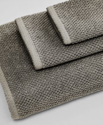 Textured Cotton Hand Towel Set, 6-Piece