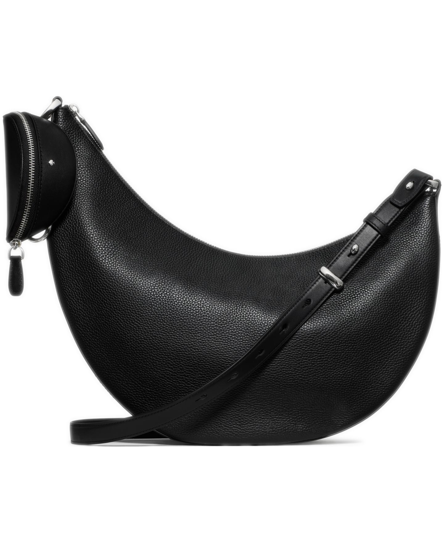 Женские сумки kate spade new york Duo Large Pebbled Leather Crossbody, цвет: Чёрный — фото 1