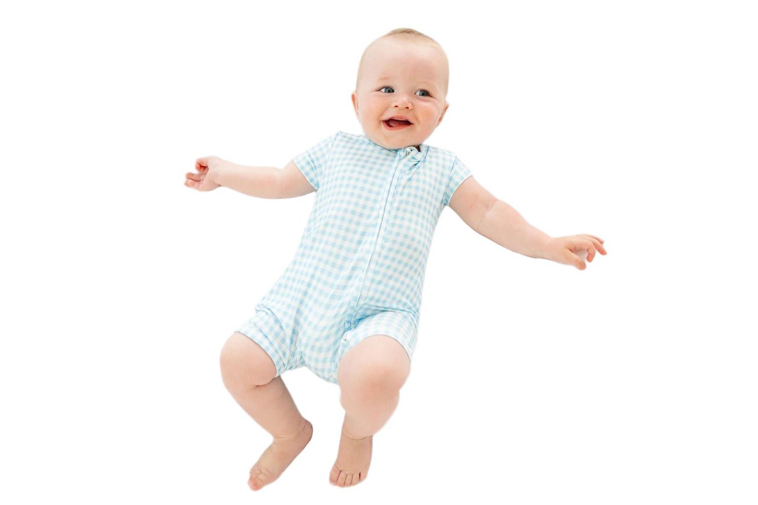 Baby Boys Harbor Gingham Bamboo Sleeper
