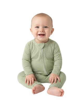 Baby Boys Evergreen Stripe Bamboo Sleeper