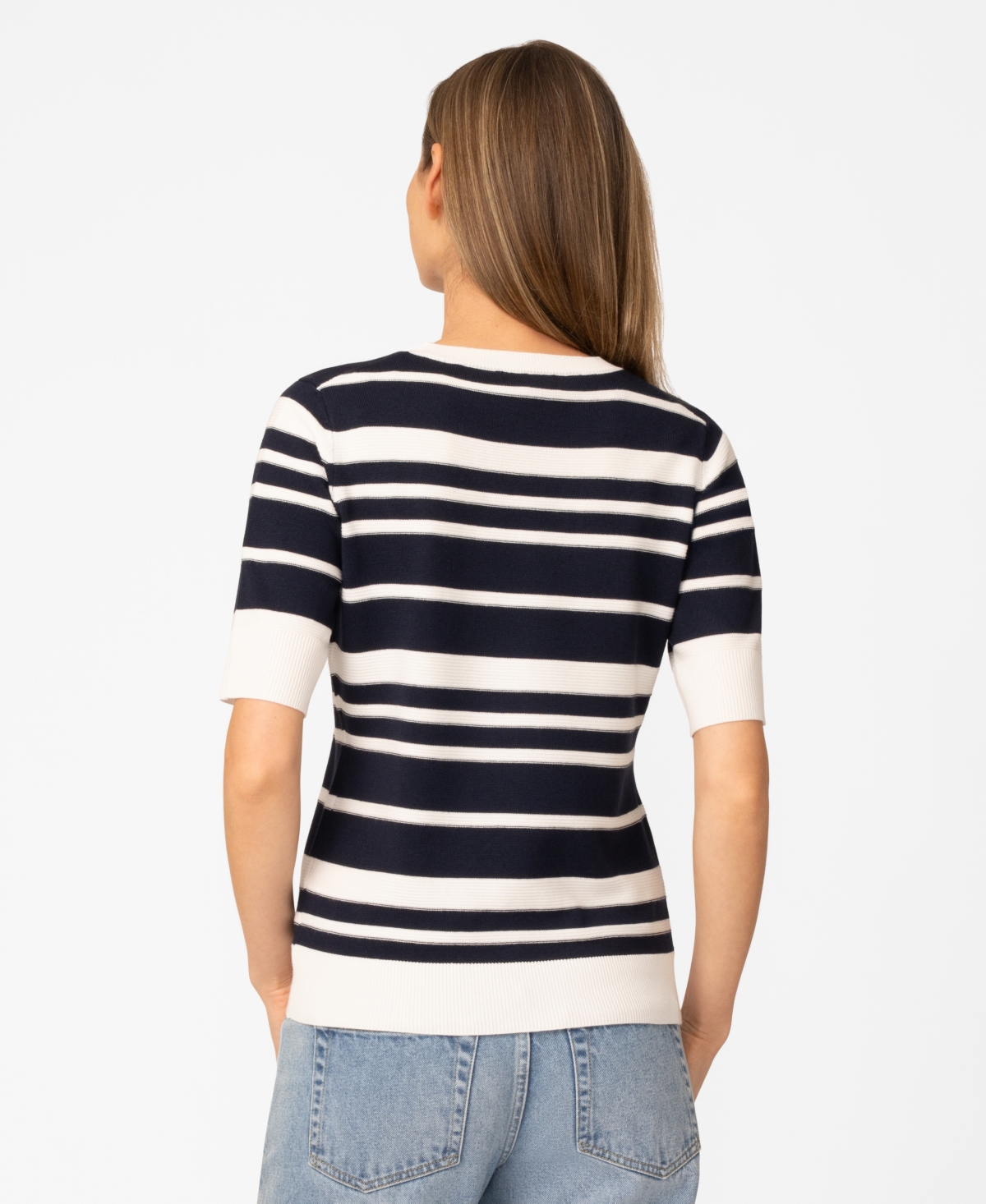 Melissa Paige Women's Textured Stripe Sweater, Macy's Exclusive