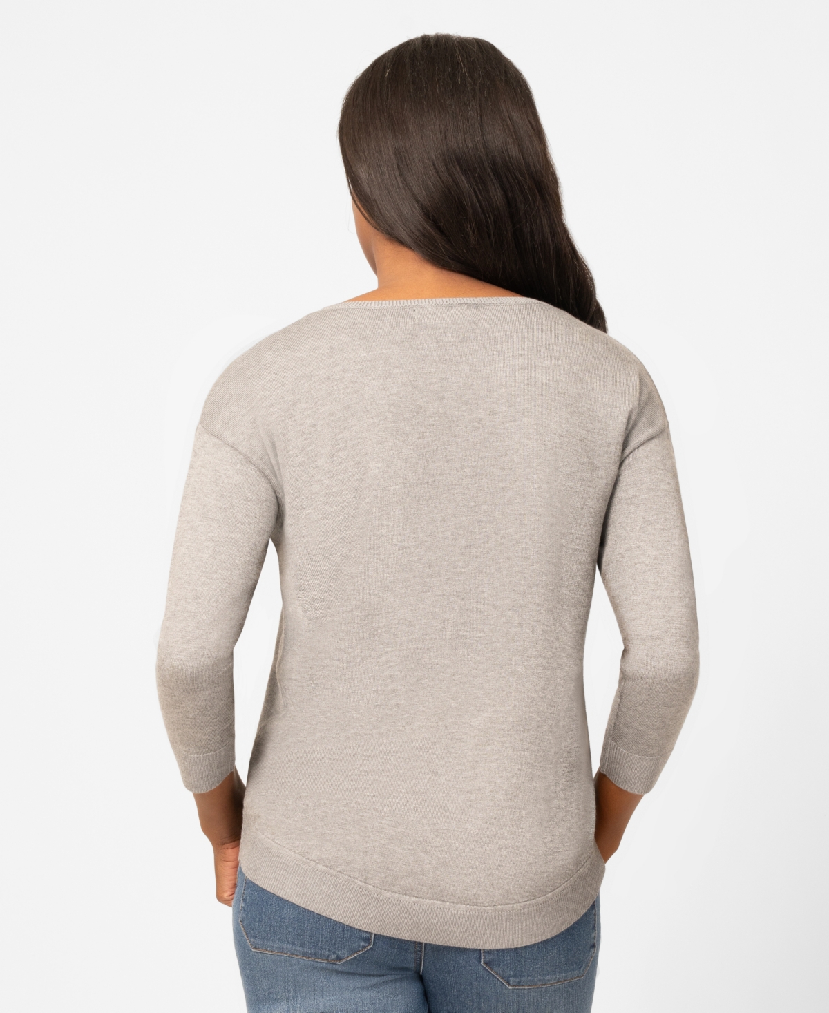 Melissa Paige Women's Heart Textured Hi-Low Sweater, Macy's Exclusive