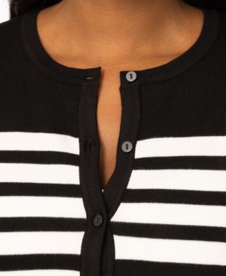 Women's Mix Stripe Cardigan Top