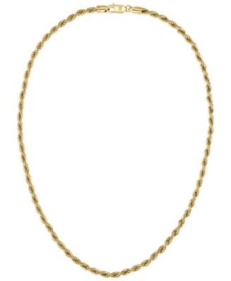 Men Myles Ionic Plated Thin Gold Steel Necklace