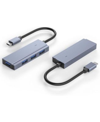 4-in-1 USB C Hub with 4 USB 3.0 Ports, 5Gbps High-Speed Data Transfer, Docking Station
