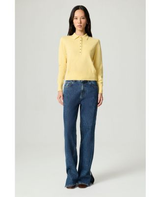 Women's Relaxed Polo Knit Sweater