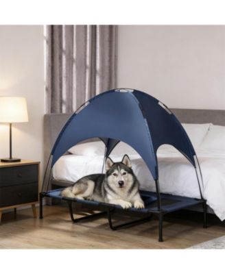 Portable Elevated Dog Cot - Breathable Cooling Bed with Modern Frame