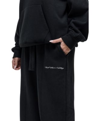 Women's Scribble Black Relaxed Joggers