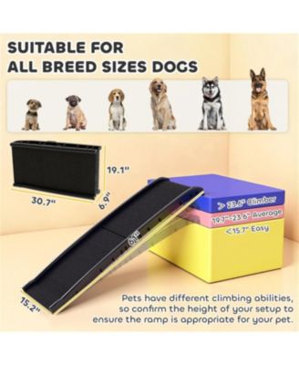Foldable Pet Ramp, Gentle Slope Dog Car Ramp for Easy Access