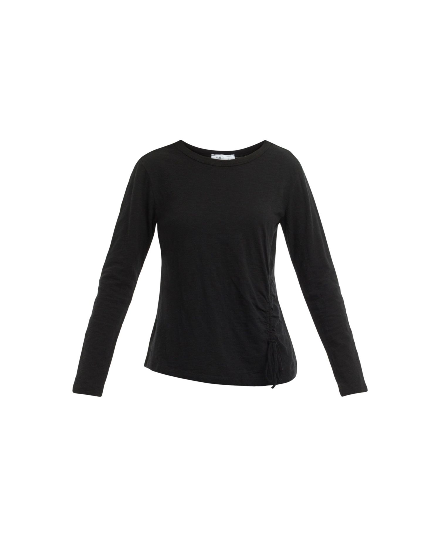 Women's Clothing Long Sleeve Ruched Side Tee
